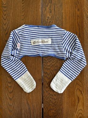 ScratchSleeves Stay On Scratch Mitts Blue White 2-3 Year Olds